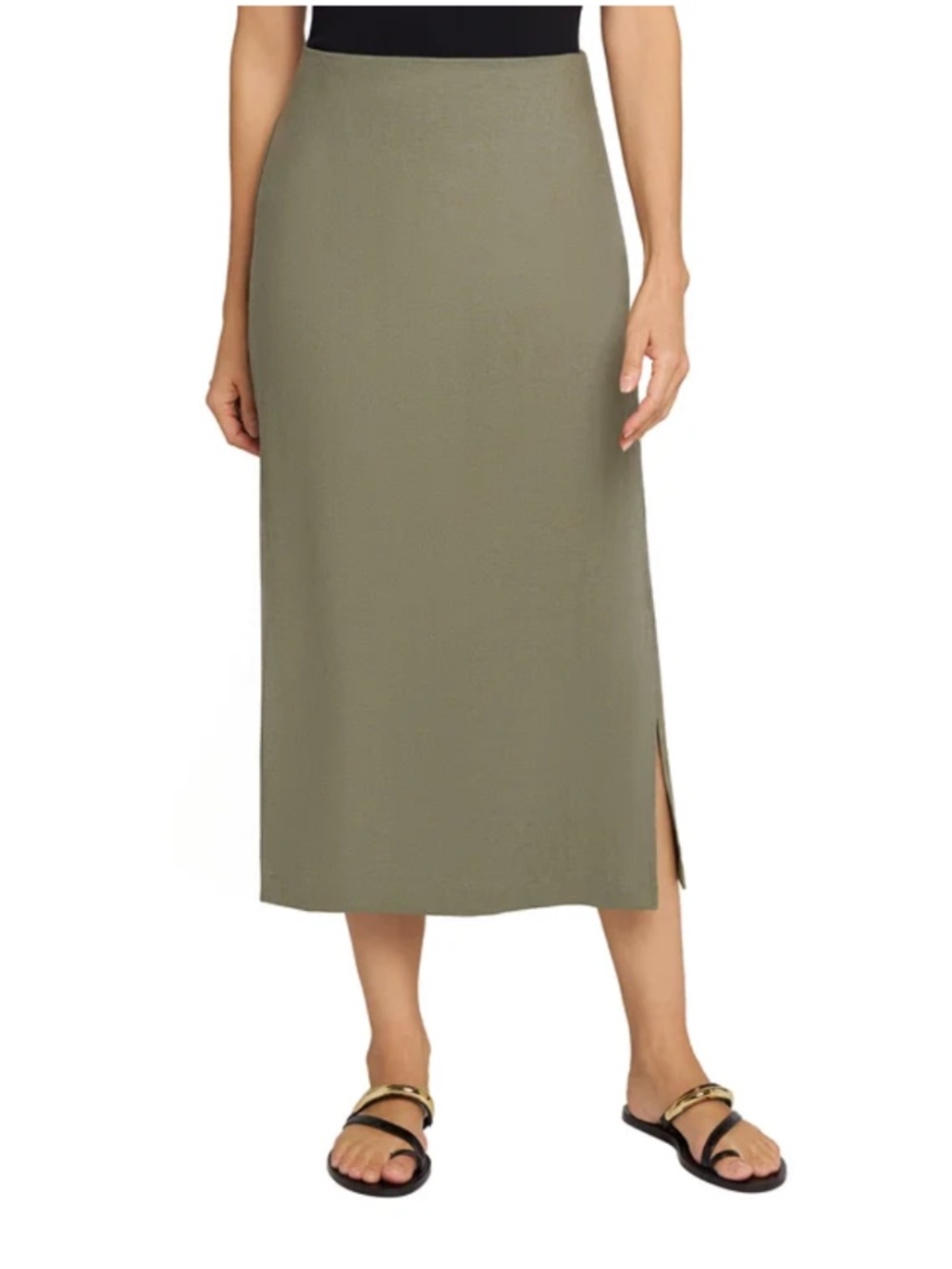 Matty M Women's Linen Blend Skirt NEW